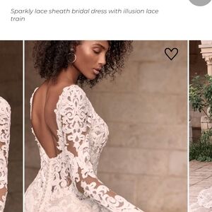 Maggie Sottero Ivory Lace Backless Bridal Gown -- Dry Cleaned & In Garment Bag